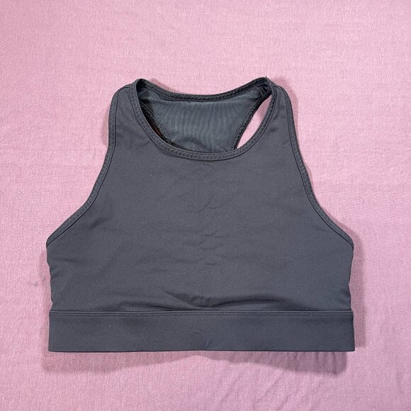 Fabletics Trinity High Impact Sports Bra Triple Pocket Design in Black - Picture 3 of 3